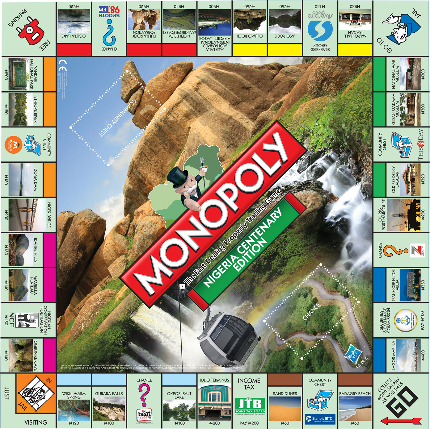 City of Lagos Monopoly Board Game 