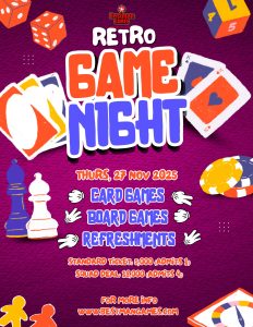 Retro Games Night 2025 Payment Plan: Squad Deal – ₦18,000 (4 tickets) Flyer